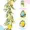 6 FT Easter Garland Decoration – Artificial Spring Garland with Easter Eggs & Fairy Lights for Mantle, Fireplace, Door & Party Decor